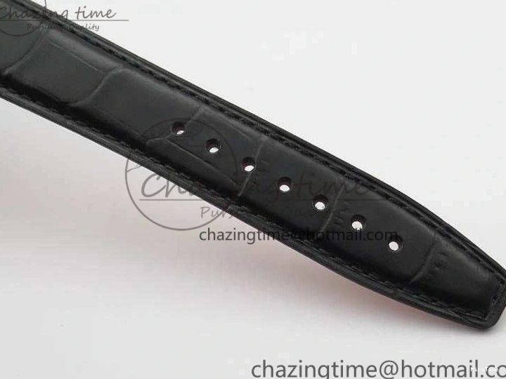 MIROTIME 0201 Da Vinci IW356601 SS TW 1:1 Best Edition Blue Dial On Black Leather Strap A Durable 7239